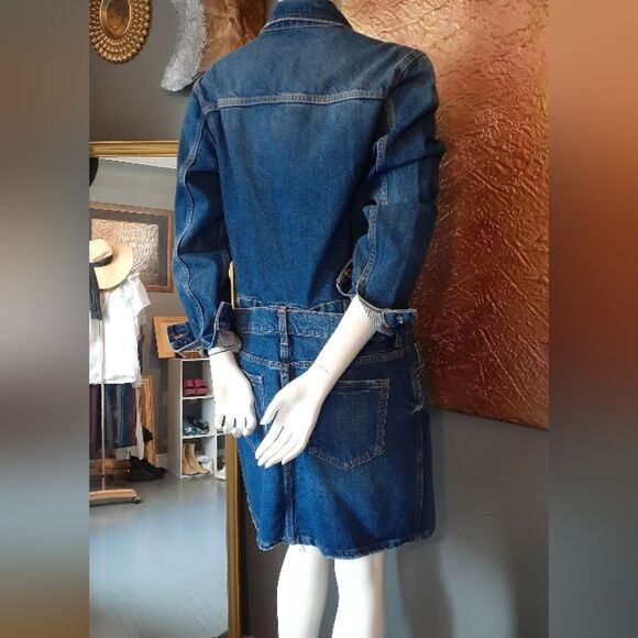 NWT Zara Limited Edition Denim Mini Dress - Picture 11 of 12